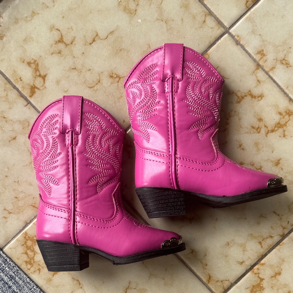 Children's Pink Western Boots - 5T